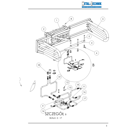 Katalog części zamiennych - Chwytak bel prostokątnych